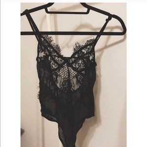 Black Lace Bodysuit Insp by Gooseberry Intimates